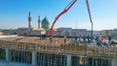 انجازات عمرانية يشهدها المرقد المبارك