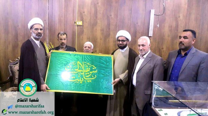 زارَ وفدٌ مِن الأمانة الخاصة لمزار العَلويَّة الطاهرة شَريفة بنت الإمامُ الحَسن المُجتبى (عليهما السلام) الأمين العام للمزارات الشيعية الشريفة سَماحَة