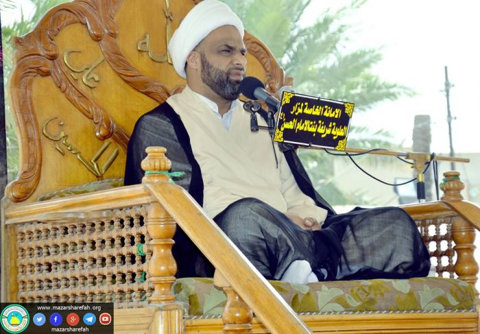 مَجلس عَزاء حُسيني ،بمناسبة ذكرى شَهادة الإمام علي بن محمد الهادي (سَلامُ الله عليه) حيثُ أرتقى المنبر الخطيب الحسيني سَماحة الشيخ: عبد الله الدجيلي