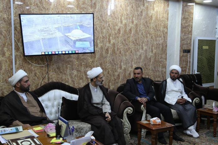 استقبل نائب الأمين الخاص لمزار العلوية شريفة بنت الأمام الحسن المجتبى (عليهما السلام) الأستاذ حيدر الخفاجي الأمين العام للمزارات الشيعية الشريفة سماحة