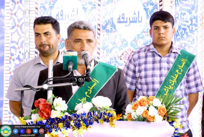 قد تُوِّجَ العباسُ عرشاً صَاعداً .... فوقَ النجومِ متَوَّجٌ وموسَّمُ