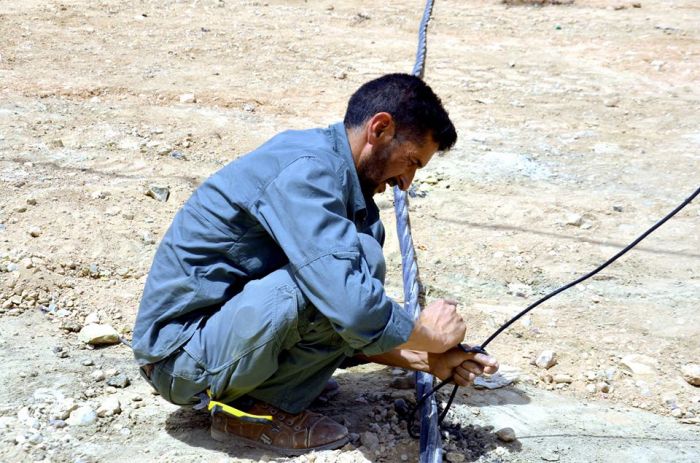 جانب من أعمال شعبة الصيانة في مزار العلوية شريفة بنت الإمام الحسن المجتبى(عليهما السلام).