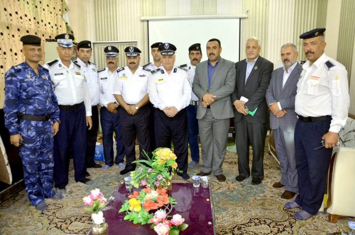 وَفد من مديرية المرور العامة في محافظة بغداد .