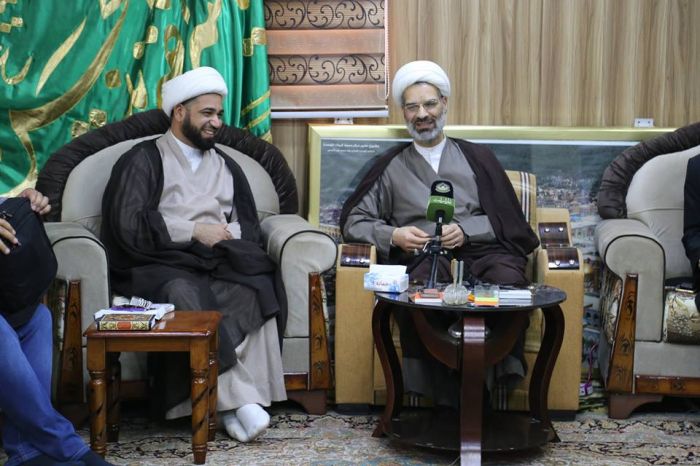 استقبل الأمين الخاص لمرقد العلوية شريفة بنت الأمام الحسن المجتبى (عليهما السلام) الأمين العام للمزارات الشيعية الشريفة