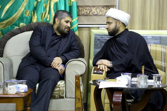 أسَتقبَل سَماحة الشيخ : رَؤوف الفتلاويَّ (دامَ توفيقهُ) الأمينُ الخاص لمَزار العَلويَّة الطاهرة شَريفة بَنتُ الإمامُ الحَسن المجتبى(عليهما السلام) قائ