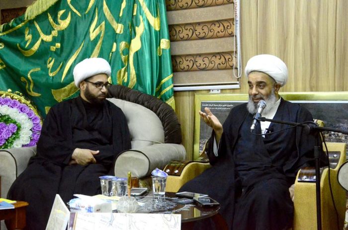 أسَتقبَل سَماحة الشيخ : رَؤوف الفتلاويَّ (دامَ توفيقهُ) الأمينُ الخاص لمزار العَلويَّة الطاهرة شَريفة بَنتُ الإمامُ الحَسن المجتبى(عليهما السلام) سَما
