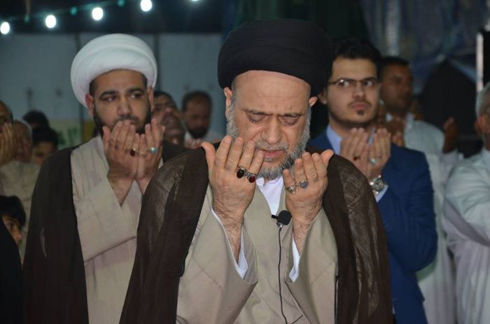 استقبل سماحة الشيخ رؤوف الفتلاوي (دام توفيقه) رئيس ديوان الوقف الشيعي سماحة السيد علاء الموسوي (دام ظله)