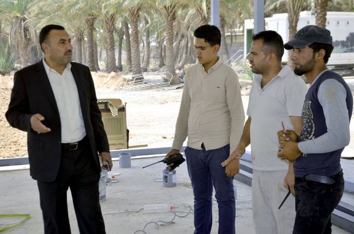 جانب من العمل الذي تقوم به الامانة الخاصة لمرقد العلوية الطاهرة شريفة بنت الامام الحسن المجتبى(عليهما السلام)