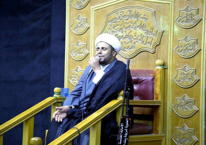 أرتقى المَنبر الحُسينيَّ سماحة الشيخ : صفاء الطائي ، وألقى محاضرة دينية تحدث فيها عن مظلومية أهل البيت (سلام الله تعالى عليهم) .