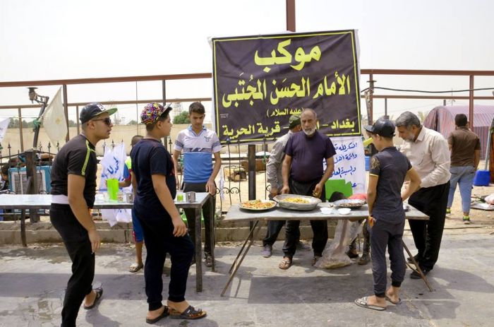 أستقبال المَواكب القادمة لزيارة السَيَّدة العلويَّة شريفة بنت الإمام الحسن المجتبى (عليهما السلام)