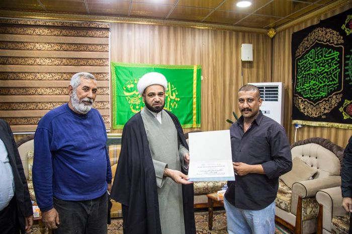 الأمانة الخاصة للمرقد الشريف تُكرم موكب عشاق الحسين (ع) /محافظة بغداد