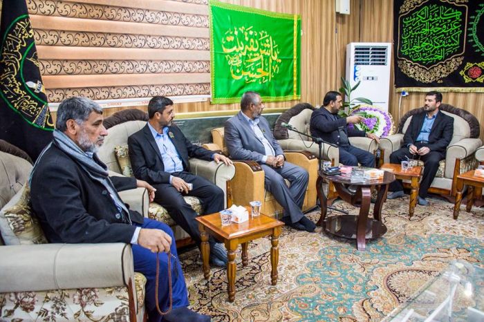 وفد من العتبة العسكرية يتشرف بزيارة العلوية شريفة بنت الامام الحسن المجتبى (ع)
