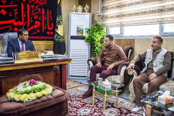 كادر قناة المسار الفضائية في ضيافة السيدة شريفة بنت الإمام الحسن المجتبى (عليهما السلام)