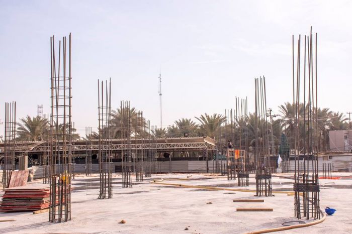 يتواصل العمل في المقطع B من الحرم الشريف