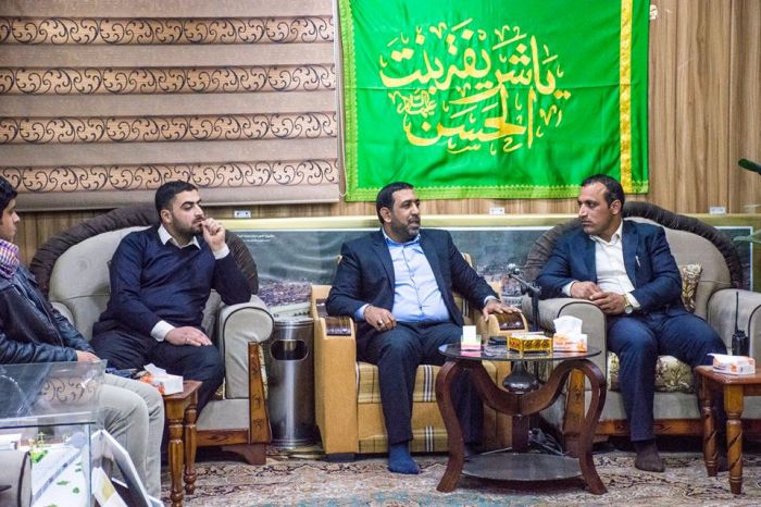 عَقد السيد نائب الأمينُ الخاص لمَرقد العَلويَّة الطاهرة السَيَّدة شَريفة بنت الإمامُ الحَسن المجتبى (عليهما السلام) اجتماعا بموظفي الوجبة الليلية .