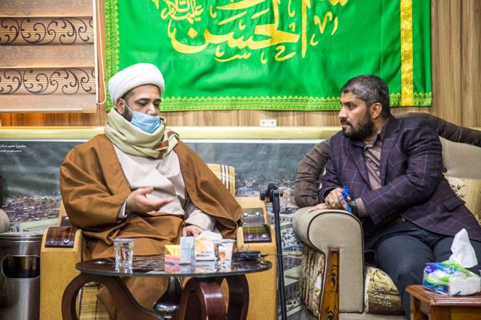 وفد فرقة العباس القتالية يتشرف بزيارة السيدة شريفة عليهما_السلام