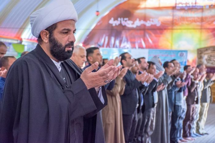 اقيمت صلاة الجماعة المباركة بإمامة سماحة الشيخ طاهر الخاقاني ( دام توفيقه )