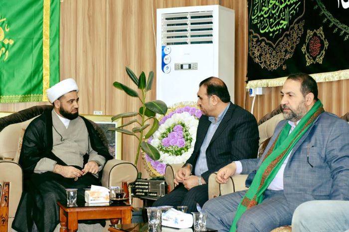 اعضاء مجلس الادارة العتبة الحسينية المقدسة في ضيافة مرقد العلوية شريفة -ع