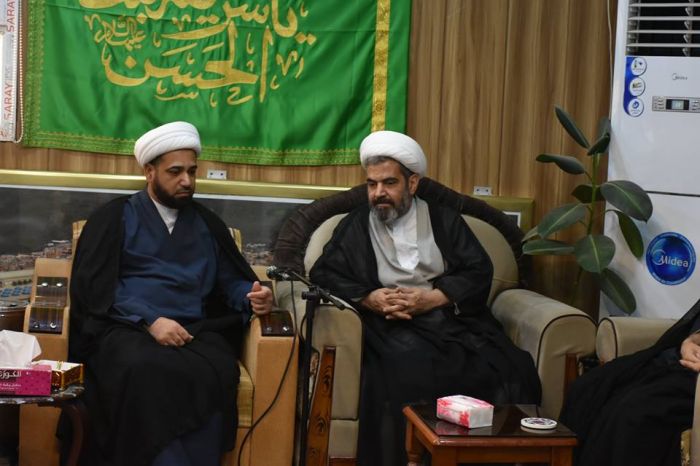سماحة الشيخ مهدي القرشي في ضيافة مرقد العلوية شريفة بنت الامام الحسن المجتبى (ع)