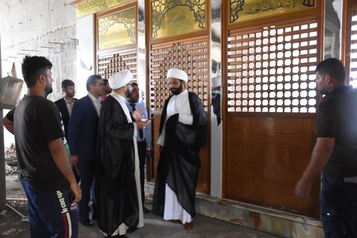 لازال العمل مستمر على قدم وساق في سرداب السيدة نرجس (ع) التابع للمرقد الطاهر.