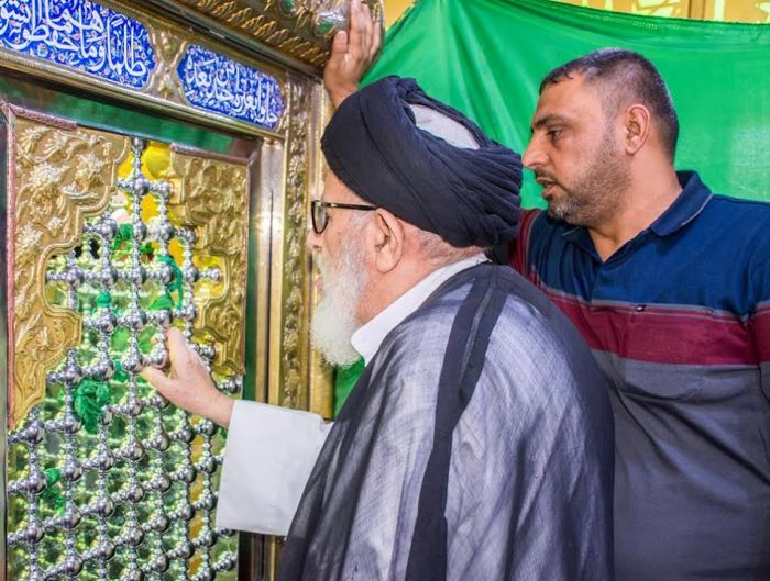 فضيلة السَيد مُرتضى القزويني في رِحاب الشَريَّفة بَنت الحسن (ع)