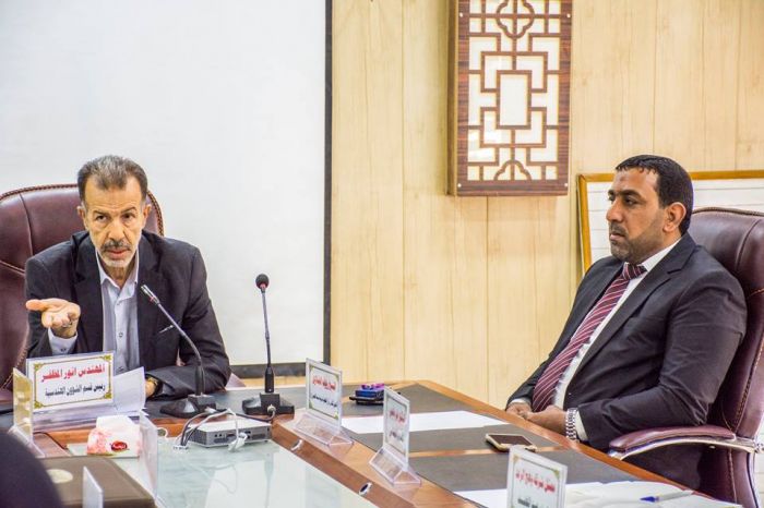 الاجتماع الدوري حول مشروع الإعمار والتوسعة .