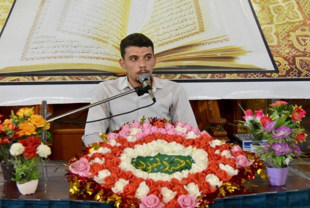 #ضمن_فعاليات_عيد_الغدير الاغر أقامت الامانة الخاصة لمزار الشريفة بنت الامام الحسن المجتبى (ع) محفلا قرانيا وسط اجواء ايمانية مباركة.