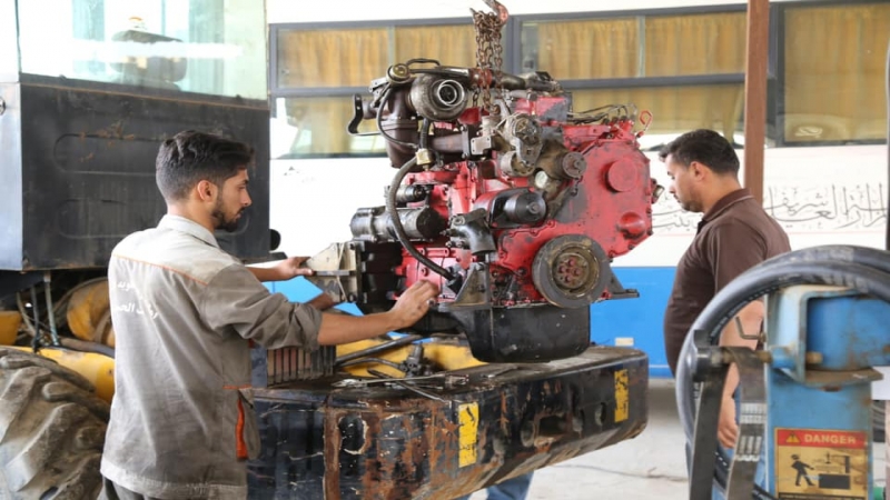 مهارات مُتَمَيِّزَة وامكانيات كَبِيرَة تَتَمَيَّزُ بِهَا وَحْدَة صيانة الاليات فِي الْمَرْقَدِ الْمُطَهِّر