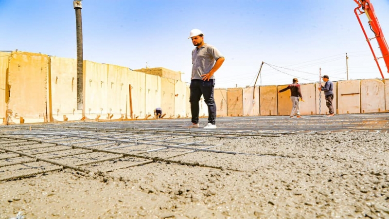 ويستمر الْإِنْجَاز فِي قَاعِدَةِ المحطة الكَهْرَبَائِيَّةَ فِي الْمَرْقَدِ الْمُبَارَك
