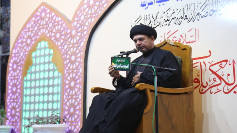 شَهْرِ الْمُحَرَّمِ فَاتَك الْعُذْر أوجعت قَلْب الدِّين يَا شَهْرَ فَكَان شيمتك الْخِلَافِ عَلَى آلِ النَّبِيِّ وَشَأْنُك الْغَدْر