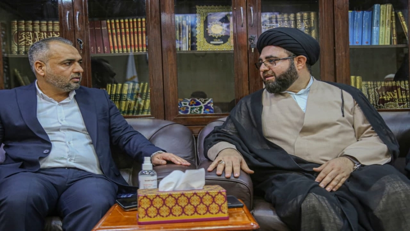 مسؤول العلاقات الدولية في العتبة الرضوية المقدسة في ضيافة طبيبة الفقرآء