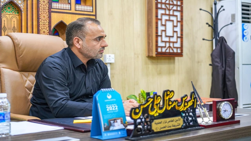 الْأَمَانَة الْخَاصَّة للمرقد الْمُطَهِّر تَجْرِي إجتماعاً مَع كادِر الشُّعْبَة الْهَنْدَسِيَّة