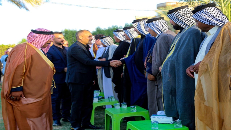 وَفْد الْأَمَانَة الْخَاصَّة للمرقد الْمُطَهِّر تُشَارِكَ فِي حُضُورِ التّجَمّع العشائري الْخَاصّ بتكريم الْمَوَاكِب الحسينية
