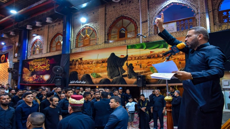 الْأَمَانَة الْخَاصَّة تُشَارِكَ فِي شَهَادَةِ الْإِمَام الرِّضَا بموكب عَزَاء حُسَيْنِي فِي حَرَمِ سَيِّدِنَا الْقَاسِمِ بْنِ الْإِمَامِ الكاظم (ع)