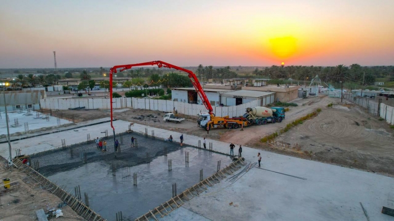 الكوادر الهندسية والفنية تواصل النهار بالليل لأكمال مشروع أواوين المرقد الشريف