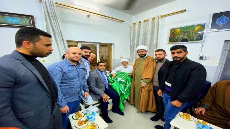 وفد الامانة الخاصة لمزار الشريفة فاطمة بنت الامام الحسن ( ع) يزور المتولي الشرعي للعتبة الحُسينية المُقدّسة سماحة الشيخ الكربلائيّ