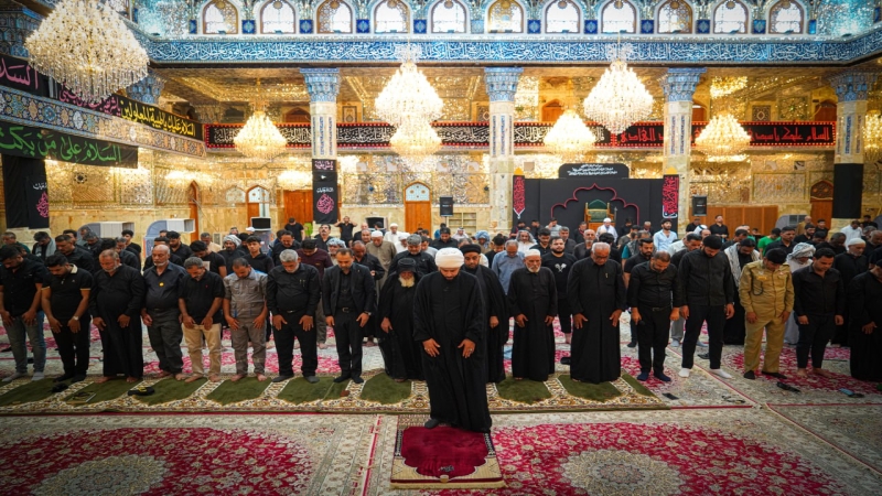 صلاة الجماعة العبادية في حرم السيدة شريفة بنت الامام الحسن المجتبى(عليهما السلام)
