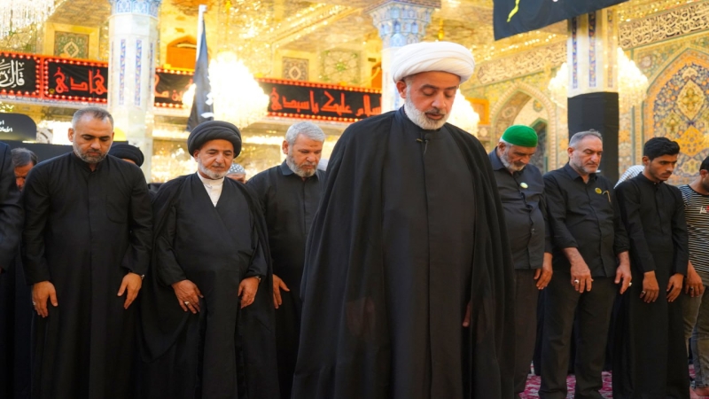 صلاة الجماعة العبادية في حرم السيدة شريفة بنت الامام الحسن المجتبى(عليهما السلام) بإمامة سماحة الشيخ حيدر الجبوري (دام توفيقه)