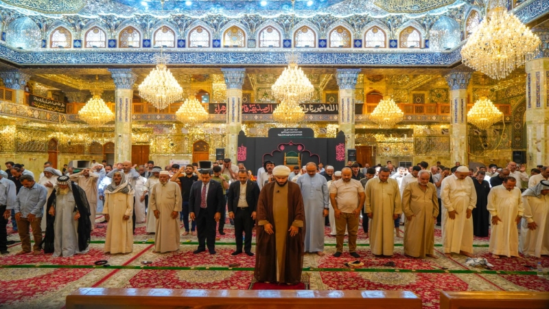 صلاة الجماعة العبادية في حرم السيدة الشريفة بنت الامام الحسن المجتبى(عليهما السلام) بإمامة سماحة الشيخ حسن السيلاوي (دام توفيقه)