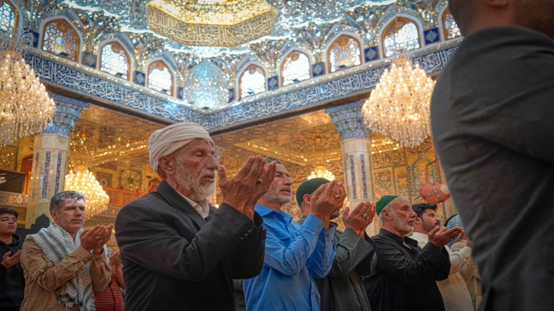 الاجواء الايمانية في حرم السيدة الشريفة بنت لامام الحسن المجتبى(عليهما السلام)