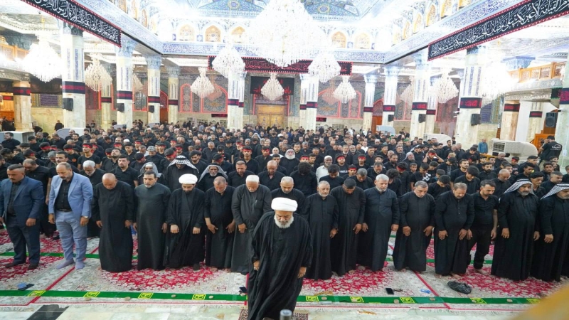 صلاة الجماعة العبادية في حرم السيدة الشريفة بنت الامام الحسن المجتبى(عليهما السلام) بإمامة اية الله سماحة الشيخ محمد السند (دام توفيقه)