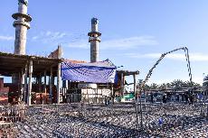 صب  سقف سرداب السيدة نرجس خاتون (ع)