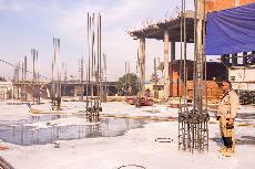 رفع الاعمدة لسقف الحرم الشريف مقطع B