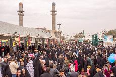 حركة الزائرين في مرقد العلوية شريفة بنت الامام الحسن المجتبى (ع)