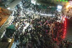 التصوير الجوي لحركة الزائرين