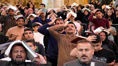 أعمال ليلة القدر المباركة من مرقد السيدة الشريفة بنت الامام الحسن المجتبى (ع)