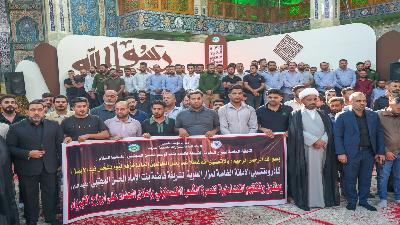 تنديداً بالعدوان الصهي،،وني والقصف الأخير على  غ،،،زة ... الأمانةُ الخاصة لمزار العلوية الشريفة فاطمة بنت الامام الحسن المجتبى (ع) تُنظم وقفة تضامن وح