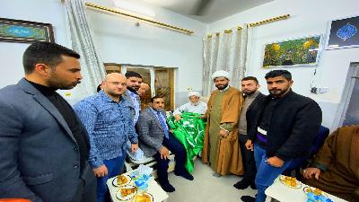 وفد الامانة الخاصة لمزار الشريفة فاطمة بنت الامام الحسن ( ع) يزور المتولي الشرعي للعتبة الحُسينية المُقدّسة سماحة الشيخ الكربلائيّ