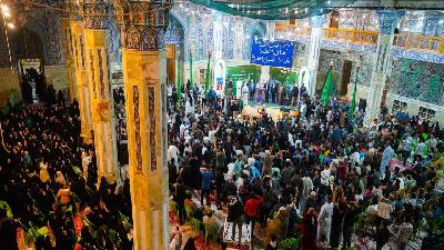 عزاء الحلة المركزي بالتعاون مع الامانة الخاصة للمرقد يقيمان حفلاً بذكرى ولادة الامام الحسن المجتبى (عليه السلام)