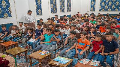 استمرار الدورات الصيفية للبنات والبنين في حرم  العلوية الطاهرة شريفة بنت الحسن المجتبى (ع)